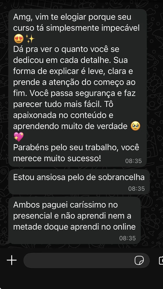 Depoimento de aluna