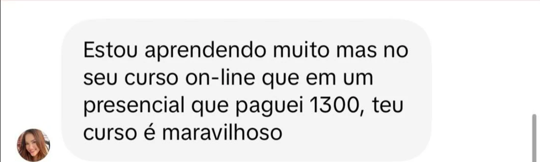 Depoimento de aluna